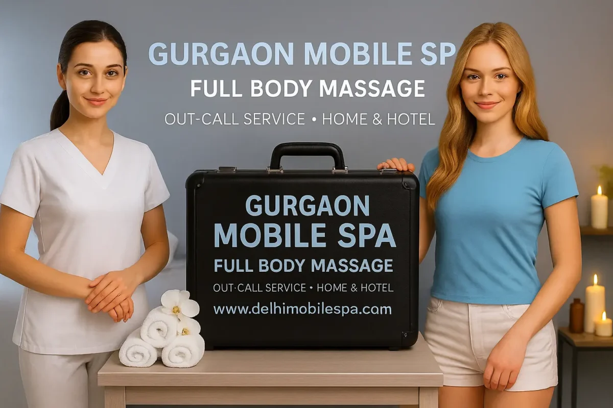 Gurgaon Mobile Spa full body massage service with female russian indian therapists and Delhi Mobile Spa massage kit for home and hotel out-call service